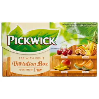 Dekamarkt Pickwick fruit variatie oranje fruit thee aanbieding