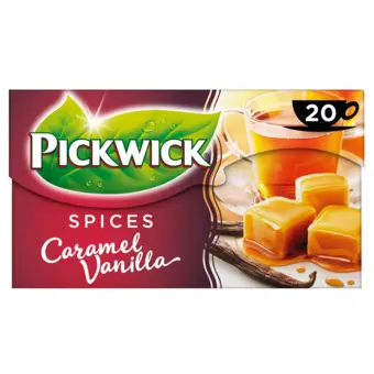 Dekamarkt Pickwick spices caramelised vanilla zwarte thee aanbieding