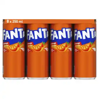 Dekamarkt Fanta orange regular 8x25cl aanbieding