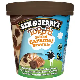 Dekamarkt Ben & jerry's topped salted caramel brownie aanbieding