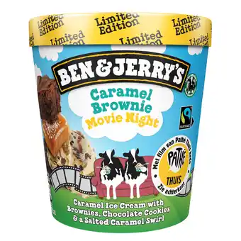 Dekamarkt Ben & jerry's caramel brownie movie night aanbieding