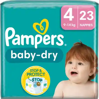 Dekamarkt Pampers baby-dry maat 4 aanbieding