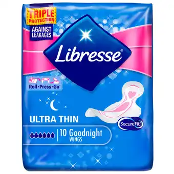 Dekamarkt Libresse maandverband goodnight ultra thin aanbieding