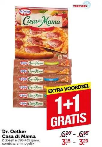 Coop Dr. Oetker Casa di Mama 390-435 gram aanbieding