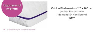 Baby & Tiener Cabino kindermatras 120 x 200 cm aanbieding
