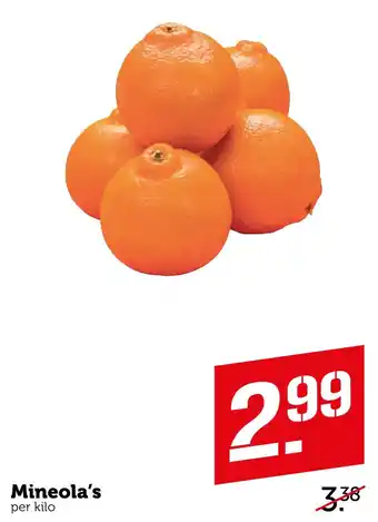 Coop Mineola's 1 kilo aanbieding