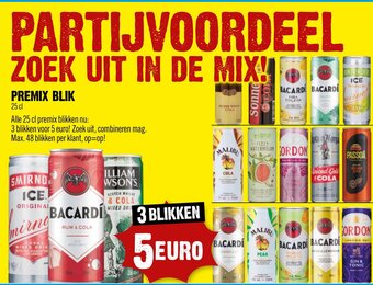 Dirck 3 PREMIX BLIK 25 cl aanbieding