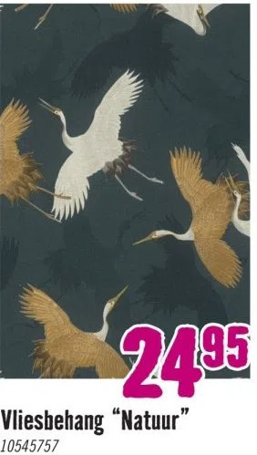 Hornbach Vliesbehang natuur aanbieding