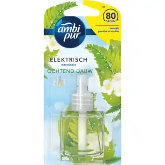 Jumbo Ambi pur elektrische luchtverfrisser navulling ochtend dauw 20ml aanbieding