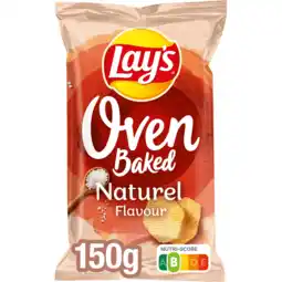 Jumbo Lay's oven baked naturel chips 150g aanbieding