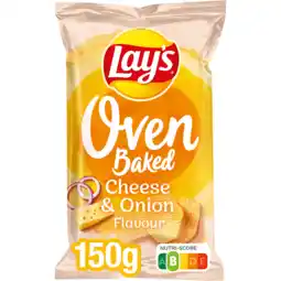 Jumbo Lay's oven cheese onion kaas ui chips 150gr aanbieding