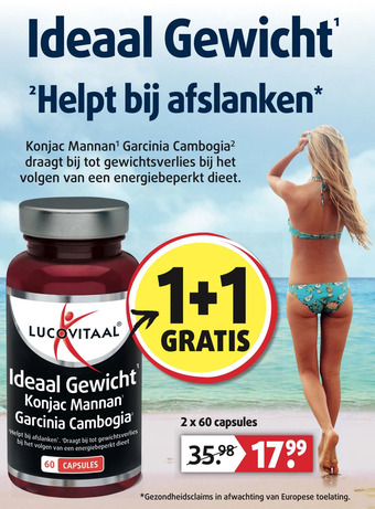 Lucovitaal Ideaal gewicht 'helpt bij afslanken aanbieding