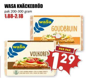 MCD Supermarkt Wasa knäckebröd aanbieding