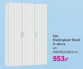 Leen Bakker Kledingkast Stock 3-deurs aanbieding