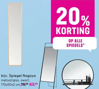 Leen Bakker Spiegel Nagoya aanbieding