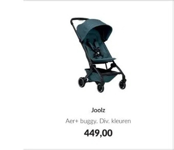 Babypark Joolz aer+ buggy. div. kleuren aanbieding