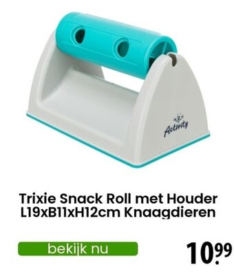 Zooplus Trixie Snack Roll met Houder L19xB11xH12cm Knaagdieren aanbieding