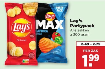 Plus Vandaag Lay's Partypack 300g aanbieding