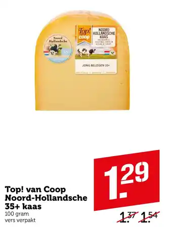 Coop Top! van Coop Noord-Hollandsche 35+ kaas aanbieding