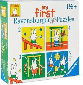 Bol.com Ravensburger nijntje my first puzzels -2+3+4+5 stukjes - kinderpuzzel aanbieding
