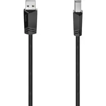 Conrad Hama usb-kabel usb 2.0 usb-a stekker, usb-b stekker 1.50 m zwart 00200602 aanbieding