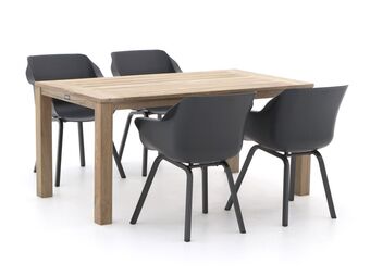 Kees Smit Hartman sophie element/rough-s 160cm dining tuinset 5-delig - laagste prijsgarantie! aanbieding