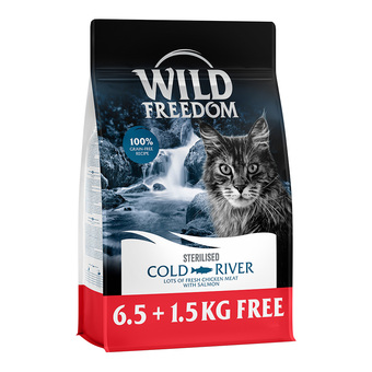 Zooplus Wild freedom adult cold river sterilised zalm - graanvrij - dubbelpak: 2 x 8 kg aanbieding