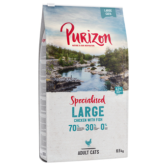 Zooplus 6,5kg large adult kip & vis purizon kattenvoer aanbieding