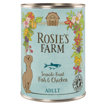 Zooplus 6x400g adult vis & kip rosie's farm hondenvoer aanbieding