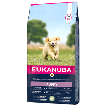 Zooplus 2x12kg puppy large & giant breed lam & rijst eukanuba hondenvoer aanbieding