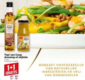 Coop Top! van Coop dressing of olijfolie aanbieding