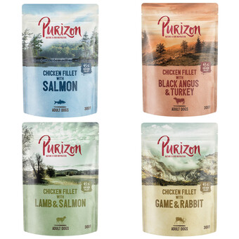 Zooplus Purizon adult 24 x 300 g nu voor een probeerprijs! - mixpakket aanbieding