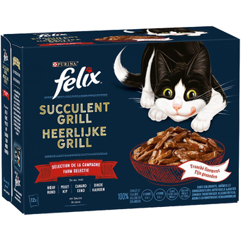 Zooplus 42 + 6 gratis! felix heerlijke reepjes kattenvoer 48 x 80 g - smaakvariatie van het land aanbieding