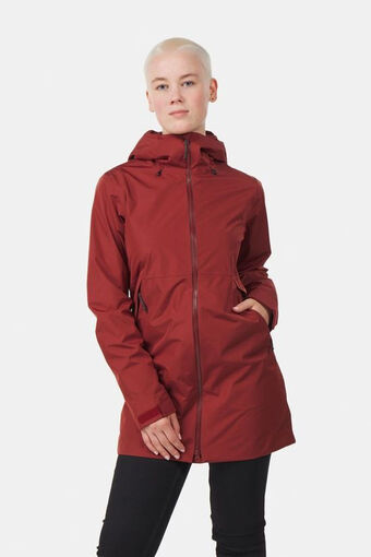 Bever Blue loop originals virga shell parka dames rood aanbieding