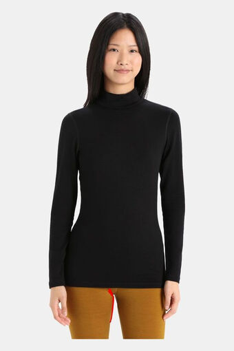Bever Icebreaker 260 tech ls turtleneck zwart aanbieding