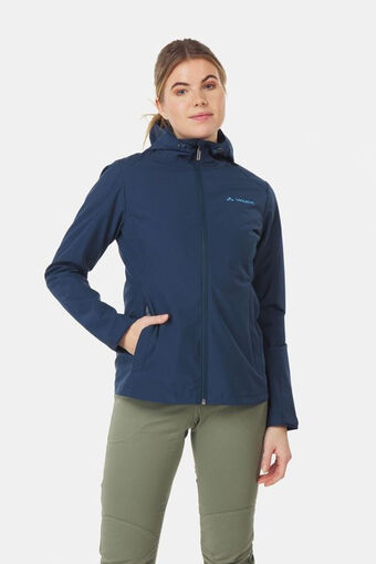 Bever Vaude se tamina softshell hoody softshell jas dames blauw aanbieding