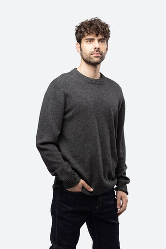 Bever Fjällräven övik round-neck sweater trui grijs aanbieding