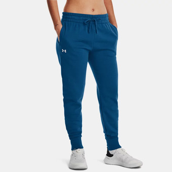 Under Armour Damesjoggingbroek under armour rival fleece varsity blauw / wit s aanbieding