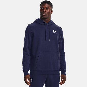 Under Armour Herenhoodie under armour essential fleece midnight marineblauw / wit 3xl aanbieding