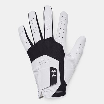 Under Armour Under armour iso-chill golfhandschoen voor heren zwart / wit / wit lml aanbieding