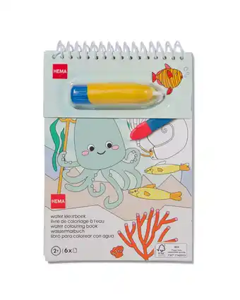 HEMA Hema waterkleurboek a5 onderwater aanbieding