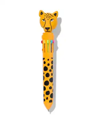 HEMA Hema balpen 10 kleuren cheeta aanbieding