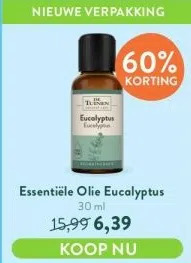 Holland & Barrett Essentiële olie eucalyptus aanbieding