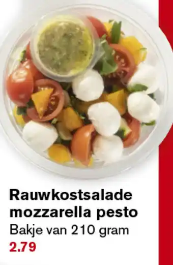 Hoogvliet Rauwkostsalade mozzarella pesto 210g aanbieding