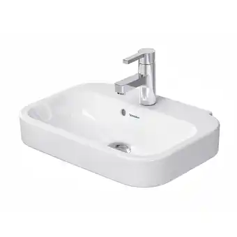 Sanitairwinkel.nl Duravit happy d.2 fontein 50x36 cm. met kraangat en overloop wit aanbieding