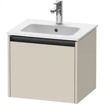 Sanitairwinkel.nl Duravit ketho.2 wastafelonderkast 51x42x44cm geschikt voor 1 waskom spaanplaat taupe mat aanbieding