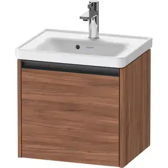 Sanitairwinkel.nl Duravit ketho 2 wastafelonderbouwkast met 1 lade 48.4x37.5x44cm met greep antraciet noten mat aanbieding