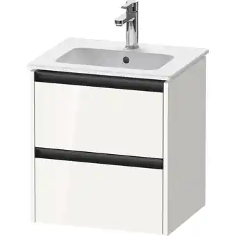 Sanitairwinkel.nl Duravit ketho.2 wastafelonderkast 51x42x54.9cm geschikt voor 1 waskom spaanplaat wit mat aanbieding