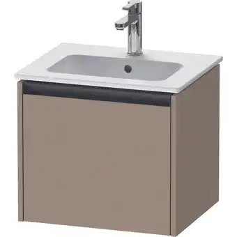 Sanitairwinkel.nl Duravit ketho.2 wastafelonderkast 51x42x44cm geschikt voor 1 waskom spaanplaat linnen mat aanbieding