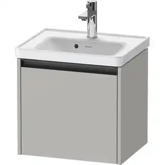 Sanitairwinkel.nl Duravit ketho 2 wastafelonderbouwkast met 1 lade 48.4x37.5x44cm met greep antraciet betongrijs mat aanbieding